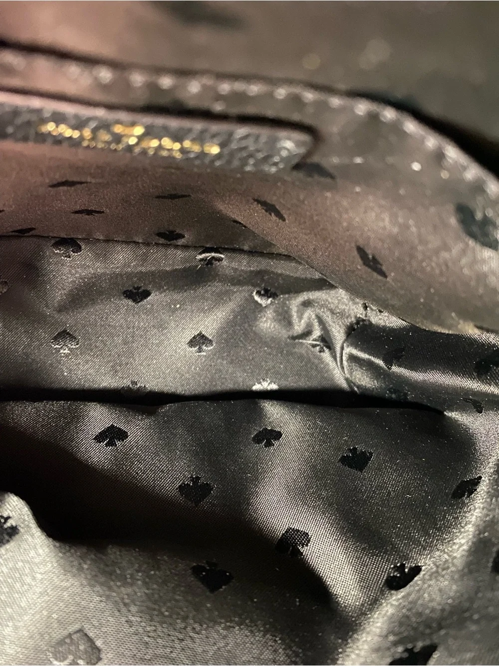 kate spade  Fox-Print Mini Backpack with Gold Hardware